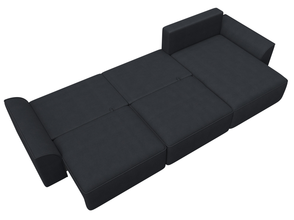 Диваны угловые в гостиную, Диван угловой Лига-048 НПБ лонг, замша JOLY