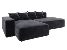 Диваны угловые в гостиную, Диван угловой Лига-065 угол левый, велюр TOWER