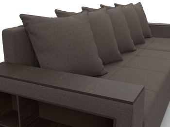 Диван угловой Дубай Лайт угол универсальный, рогожка Амур