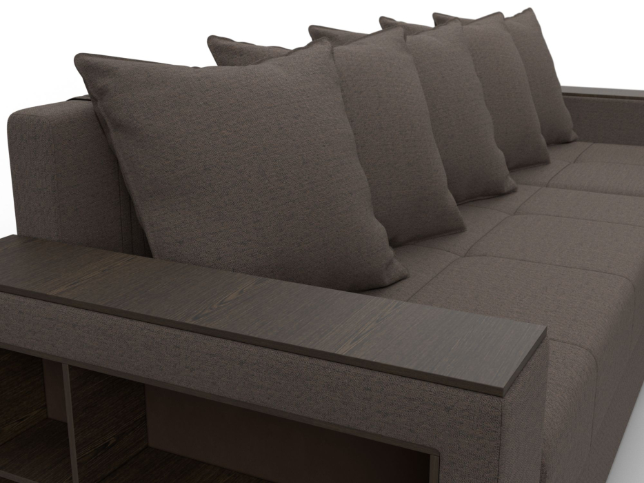 Диваны угловые в гостиную, Диван угловой Дубай Лайт угол универсальный, рогожка Амур