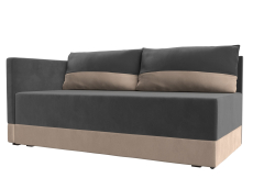 Кушетка диван, Кушетка Никас левая, велюр