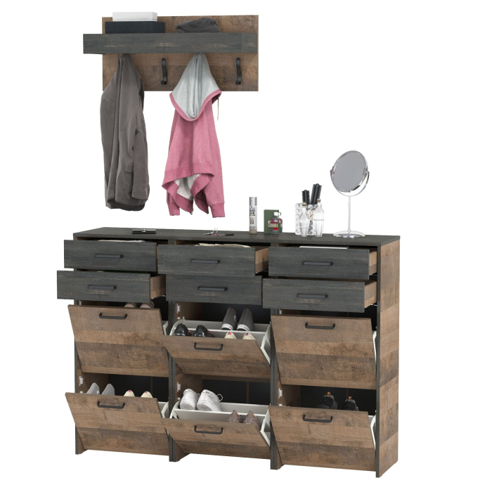 Прихожие, Три обувницы с ящиками и вешалка с крючками Трувор