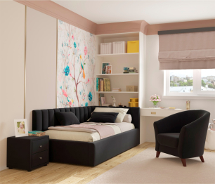 Мягкая кровать Milena 900 с ортопедическим основанием