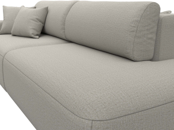 Диван прямой Лига-036 НПБ Модерн подлокотник слева, рогожка Амур