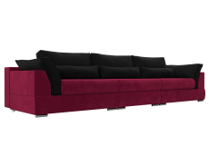 Диваны с ящиком для белья, Прямой диван Пекин Long, микровельвет