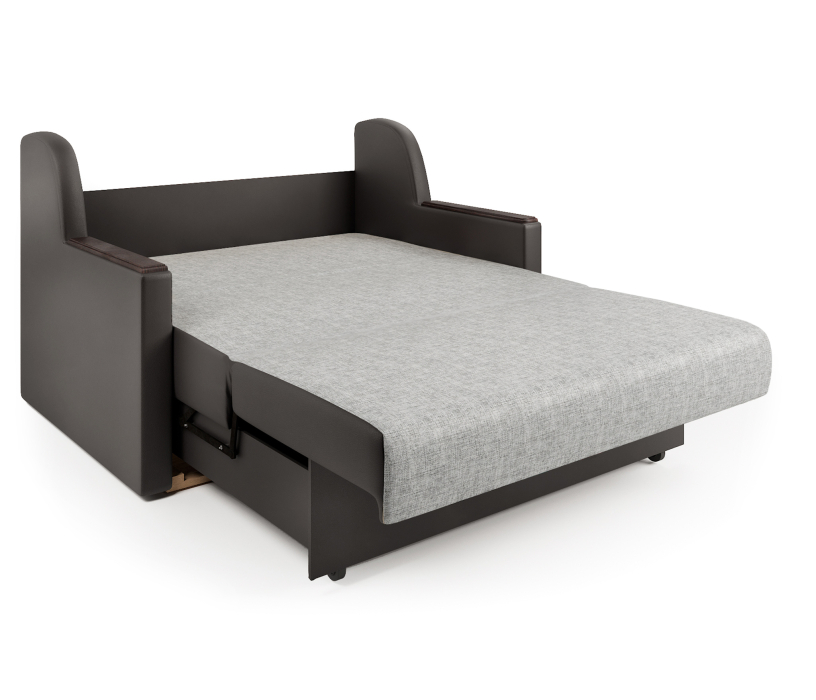 Диваны с ящиком для белья, Диван-кровать Аккорд Д 100, экокожа/шенилл