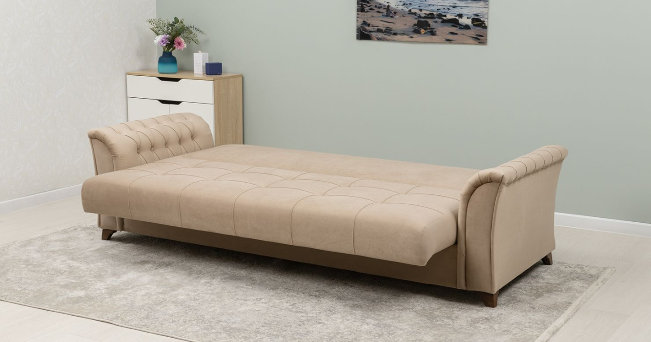 Диваны с ящиком для белья, Диван прямой Ирис