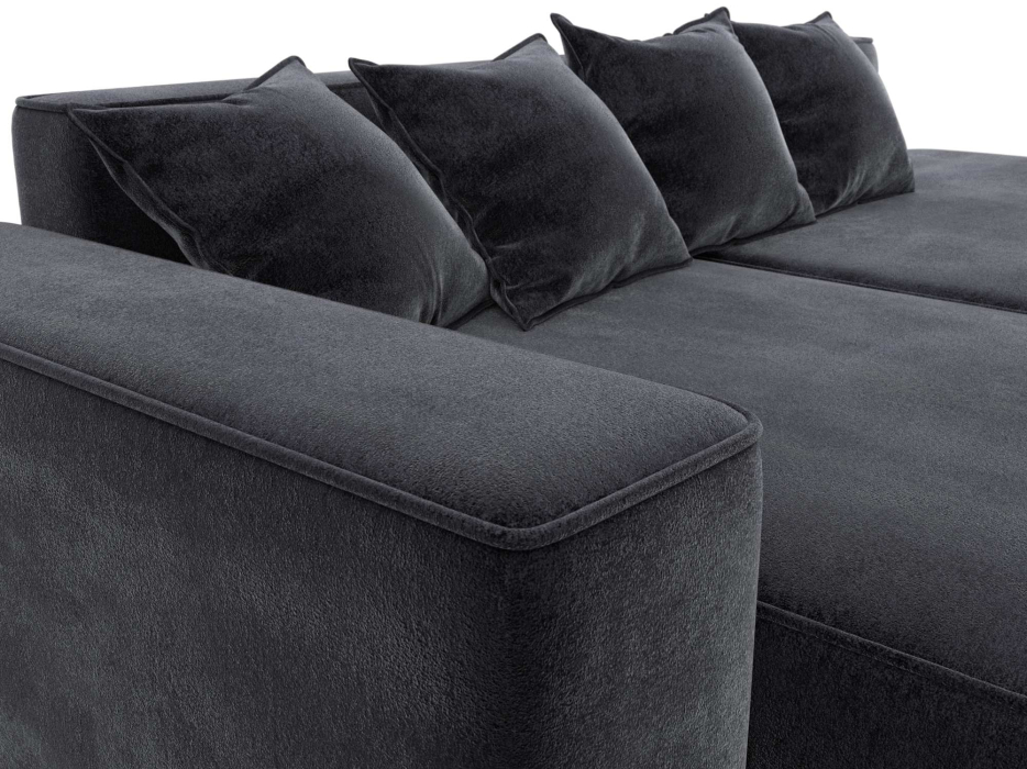 Диваны угловые в гостиную, Диван угловой Лига-065 угол левый, велюр TOWER