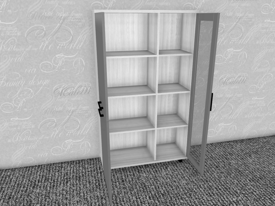 Шкафы распашные, Модульная система Грейс Шкаф ШК-5081  Гикори Джексон Темный