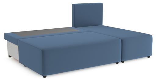 Угловой диван Каир Lux, велюр, правый