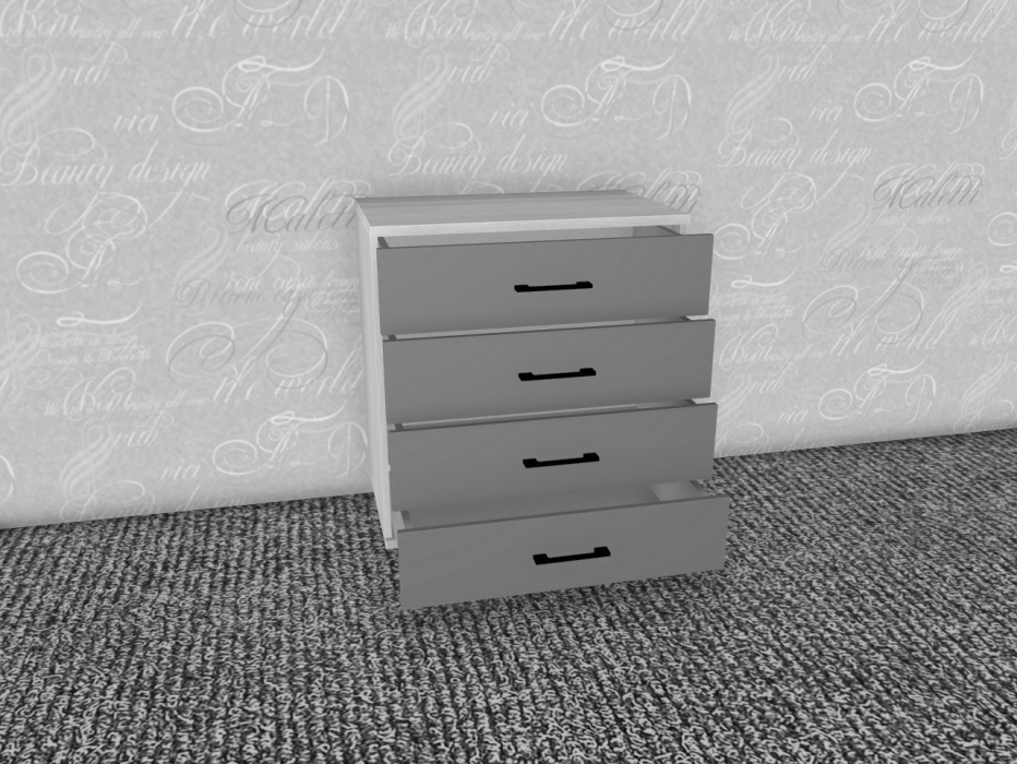 Комоды, Модульная система Грейс Комод КМ-5032  Серый Кашемир