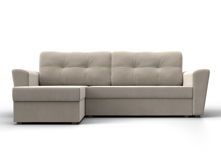 Диваны угловые в гостиную, Угловой диван Амстердам Лайт левый угол, микровельвет