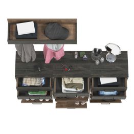 Три обувницы с ящиками и вешалка с крючками Трувор