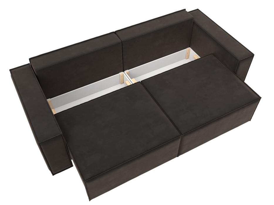 Диваны выкатные, Диван прямой Куба, велюр