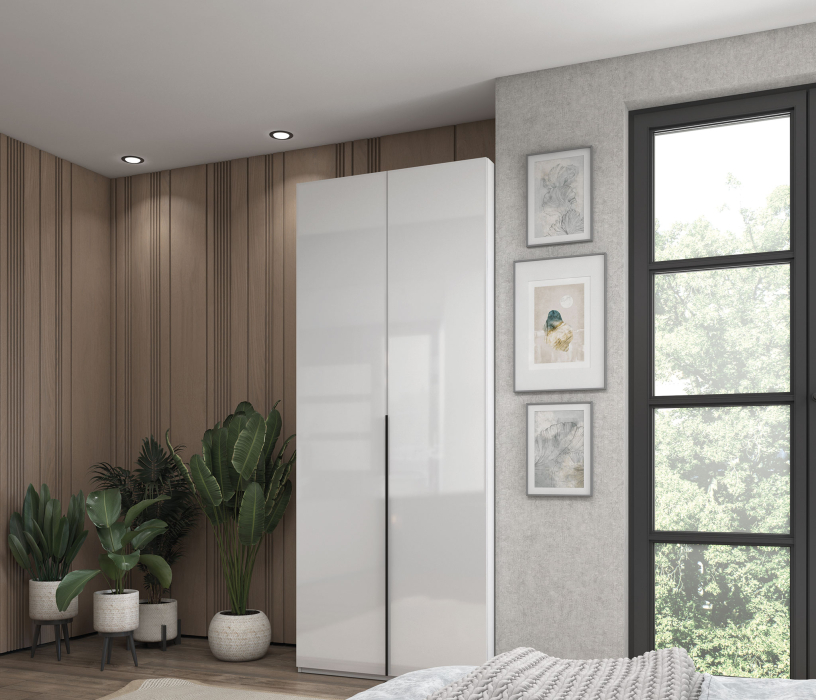 Шкафы, Шкаф 2-х дверный, 90 см Люкс