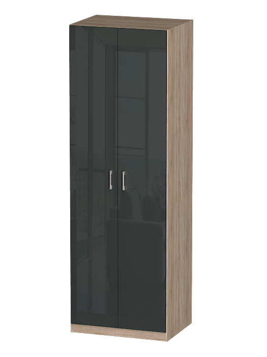 В спальню, Распашной шкаф Лайф с полками 80*60*240 Дуб сонома