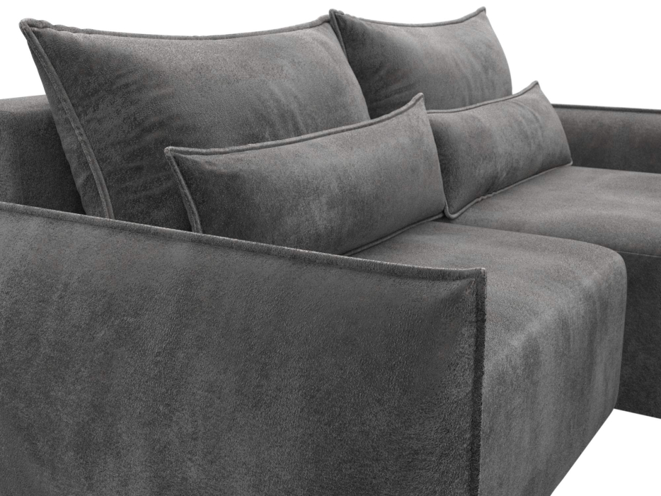 Диваны угловые в гостиную, Диван угловой Лига-051 НПБ угол универсальный, велюр TOWER