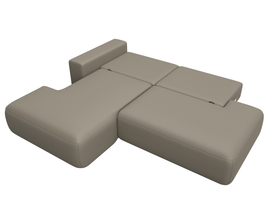 Диваны угловые в гостиную, Диван угловой Лига-036 НПБ Модерн левый угол, экокожа GRIFON