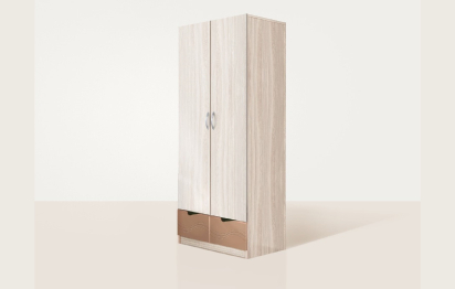 Шкаф двухстворчатый Бриз МДФ Волна