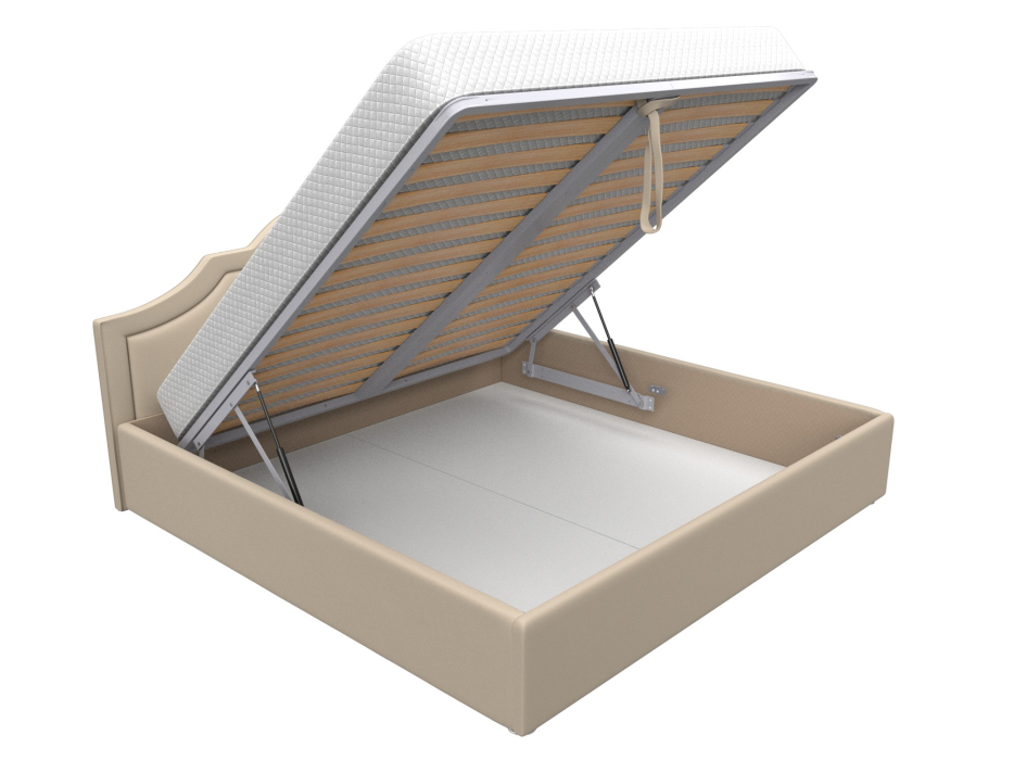 Мягкая кровать, Кровать интерьерная Афина 200, экокожа