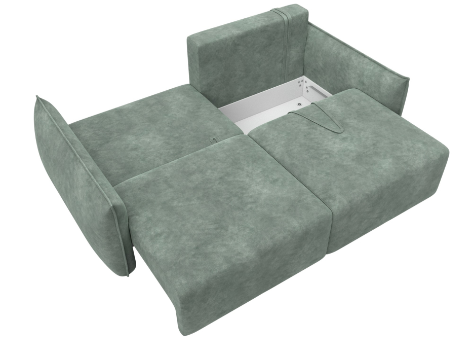 Диваны еврокнижки, Диван прямой Лига-051 НПБ, велюр BRUT