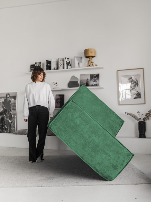 Бескаркасная мебель, Бескаркасная оттоманка Клайд,плюше