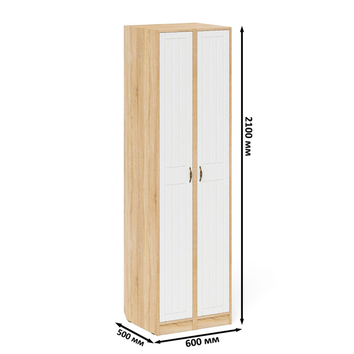 Для одежды, Два пенала П-6-500 фрезеровка прованс