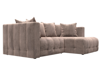 Диван угловой Лига-052 НПБ угол универсальный, велюр TOWER