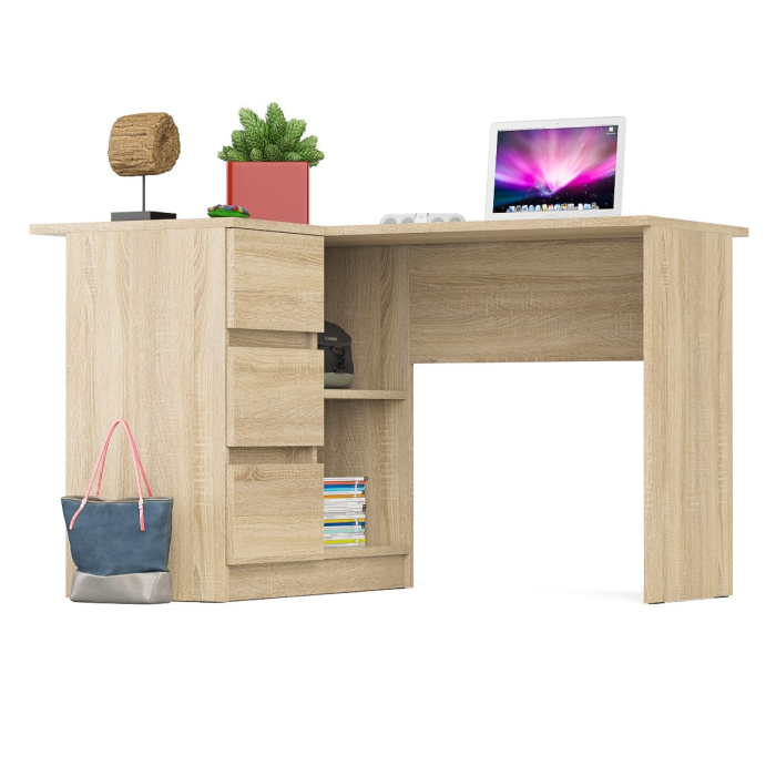 Детские столы, Угловой компьютерный стол Мори МС-16 левый