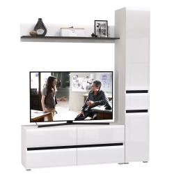 Тумба для ТВ с пеналом с ящиком и открытой полочкой Сидней