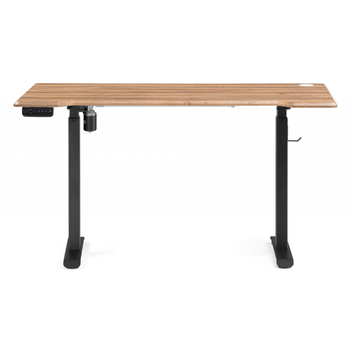 Прямые компьютерные столы, Компьютерный стол Маркос с механизмом подъема 140х80х75, черный