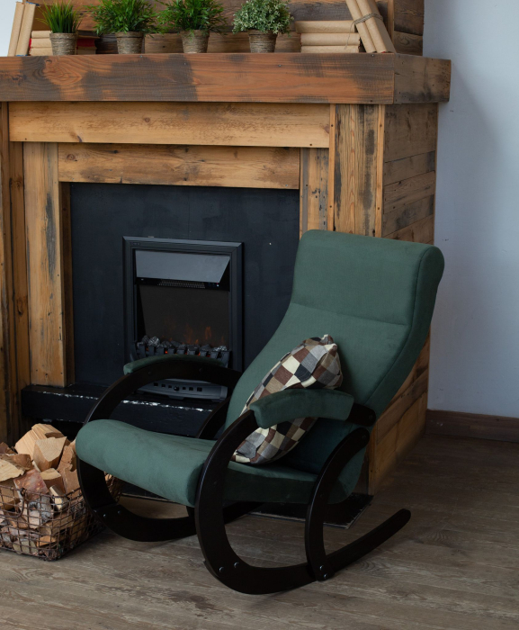 Кресла-качалки, Кресло-качалка КОРСИКА ткань велюр