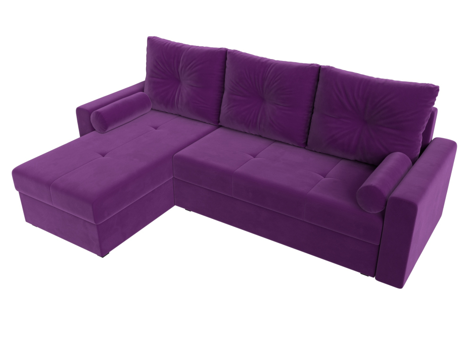 Диваны угловые в гостиную, Диван угловой Верона Лайт левый угол, микровельвет
