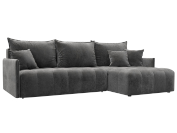 Диван угловой Лига-054 НПБ угол универсальный, велюр TOWER