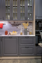 Кухонный гарнитур Регина 1,8м Серый матовый