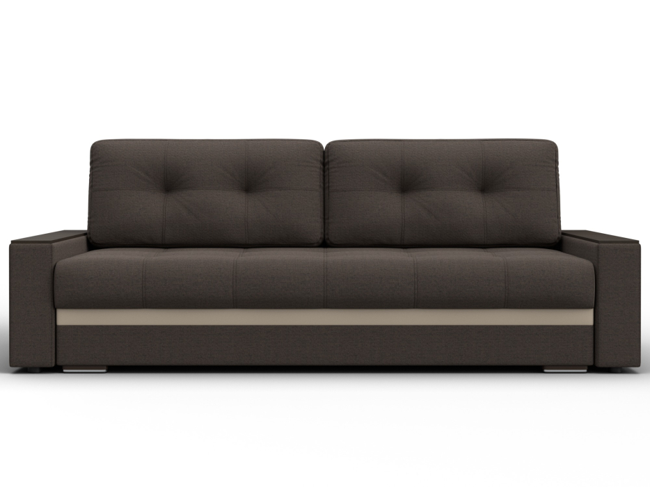 Диваны прямые, Диван прямой с декором Лига-096 НПБ, рогожка Амур / экокожа