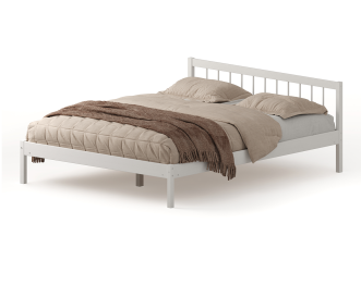 Кровать Мечта-4 140х200 деревянная белая