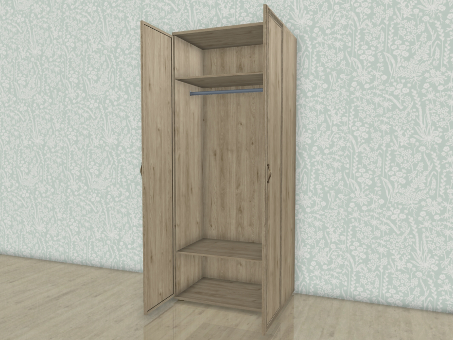 Шкафы двухстворчатые, Модульная система Карина Шкаф ШК-1002