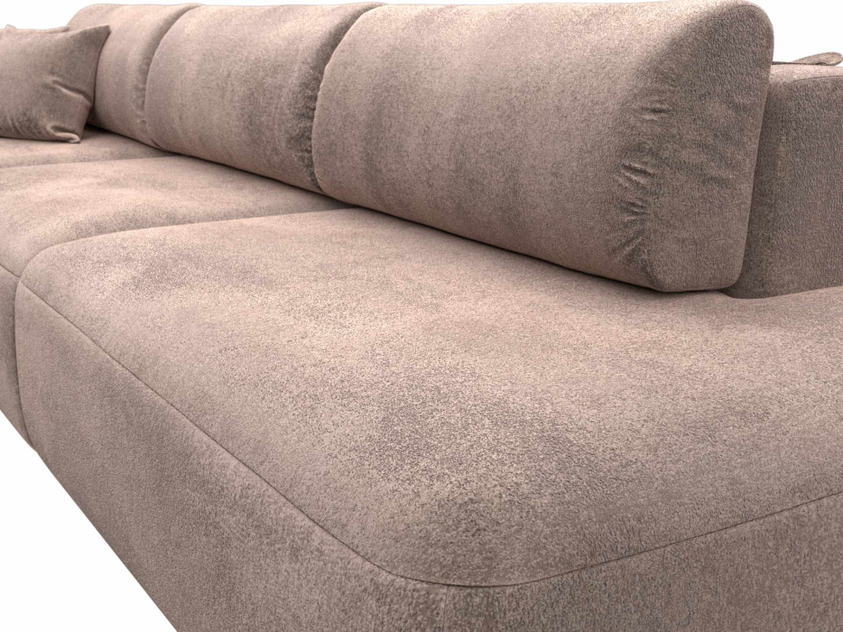 Диваны еврокнижки, Диван прямой Лига-036 НПБ Модерн Лонг подлокотник слева, велюр TOWER