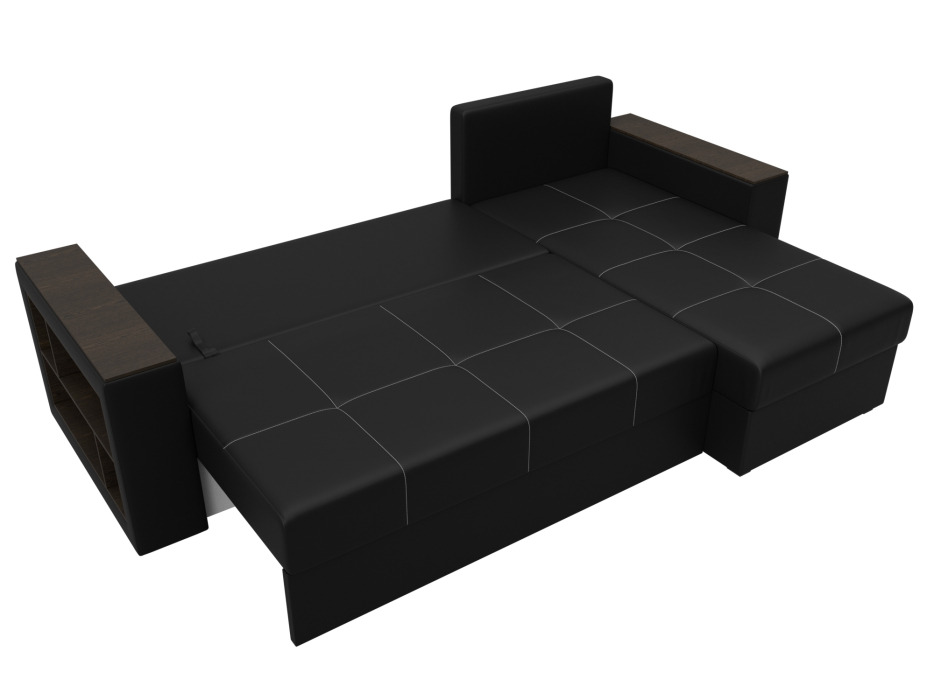 Диваны угловые в гостиную, Диван угловой Дубай Лайт угол универсальный, экокожа