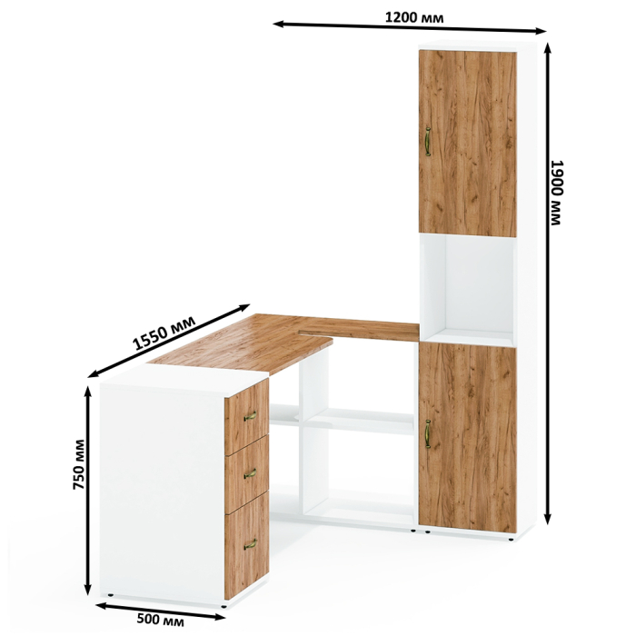 Домашние кабинеты, Лидер-8 мебель для домашнего офиса.