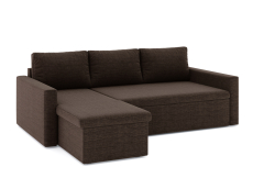 Диваны угловые в гостиную, Диван-кровать угловой Турин дельфин, рогожка