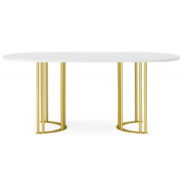 Стол Хьюго О 180 х 90 (золотые ноги)