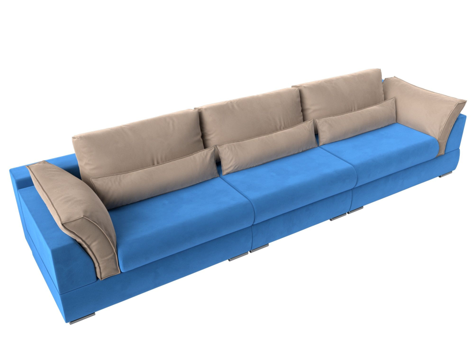 Диваны прямые кухонные, Прямой диван Пекин Long, велюр