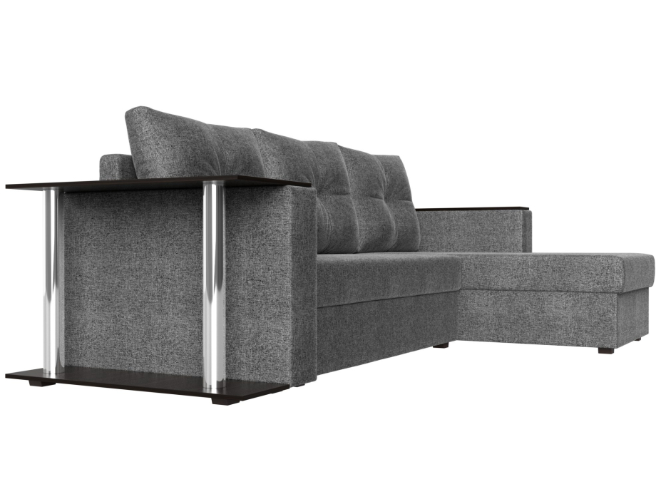 Диваны угловые в гостиную, Угловой диван Атланта правый угол, рогожка Амур