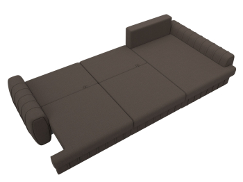 Диван угловой Лига-057 НПБ Лонг угол правый, рогожка Амур