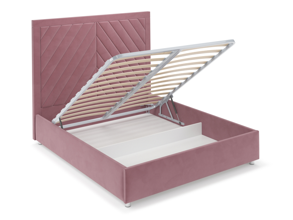 Мягкая кровать, Кровать Мишель 140 см (Велюр)
