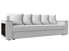 Диваны прямые, Диван прямой Дубай Лайт полки слева, экокожа