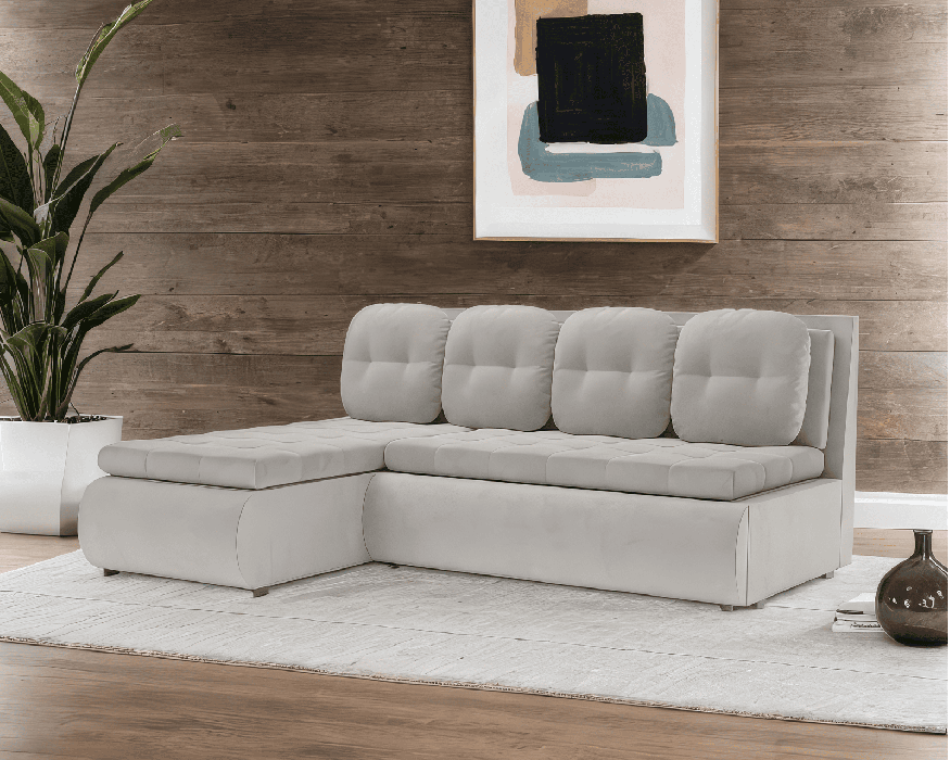 Диваны угловые в гостиную, Диван угловой Кормак (Велюр)