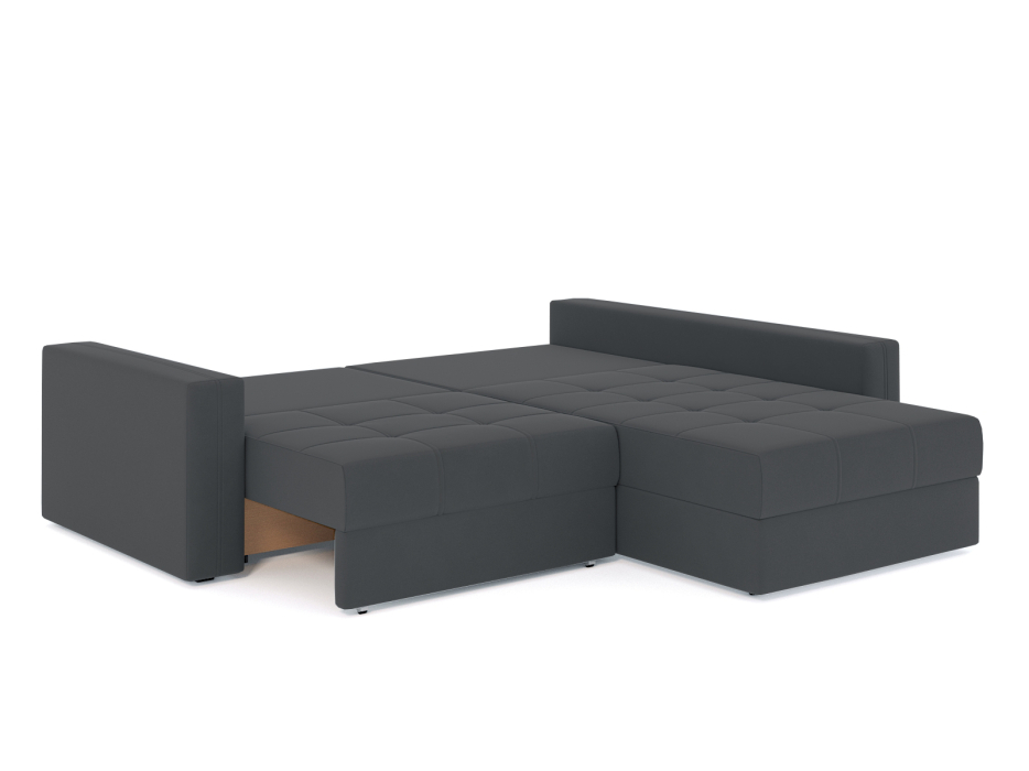 Диваны угловые в гостиную, Диван-кровать угловой Брест 2 секции еврокнижка, велюр